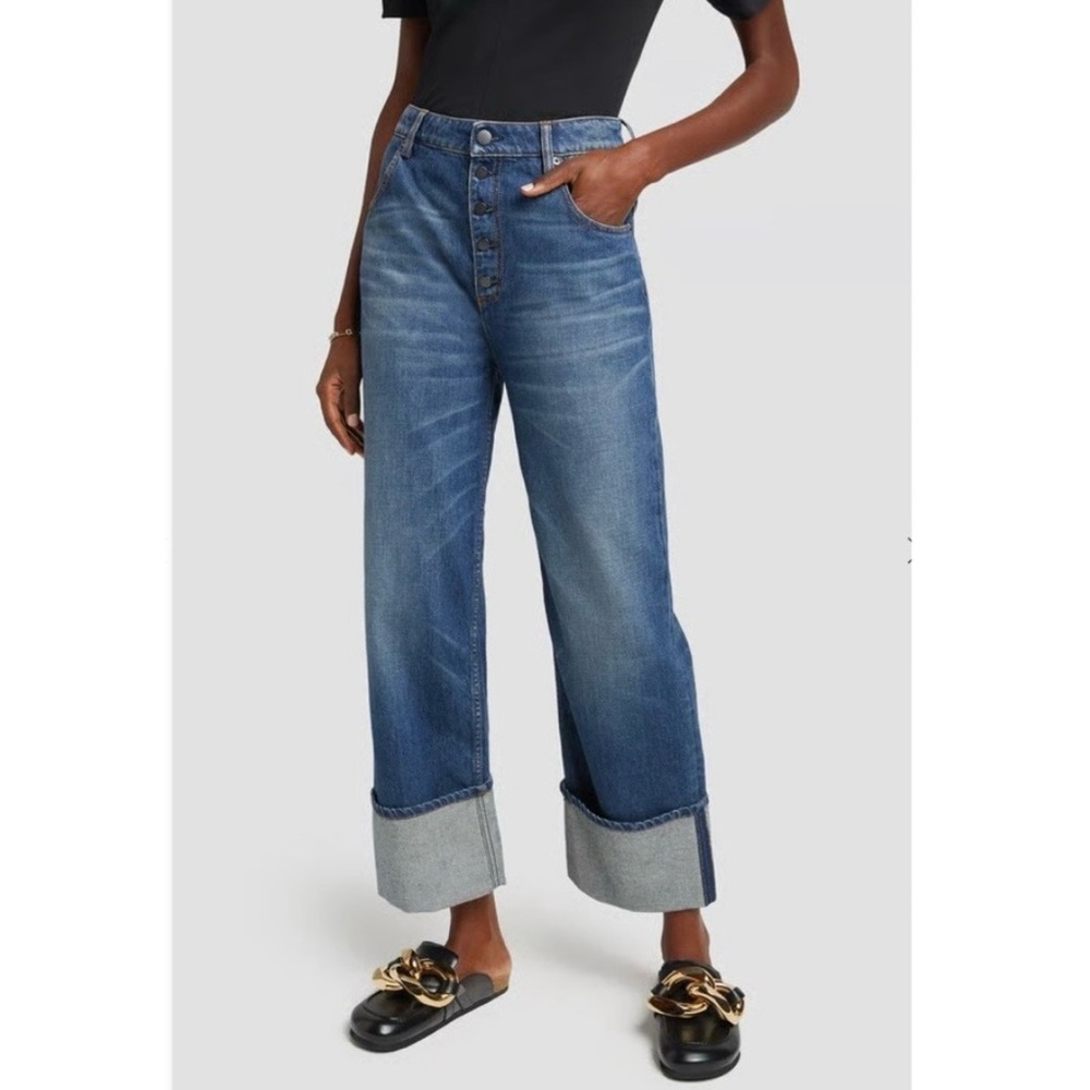 GWYN (formerly G. LABEL by Goop) Nat Boyfriend cuffed Jeans